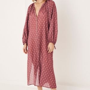 BNWT Spell Utopia Button Through Midi in Berry